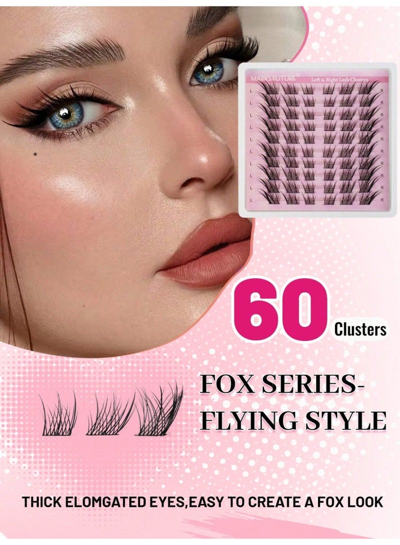 تماثل مثالي ونظرة احترافية! ✨ طقم الرموش العنقودية Left & Right - تصميم ذكي لتنسيق رموش العينين بكل سهولة" - Image 4